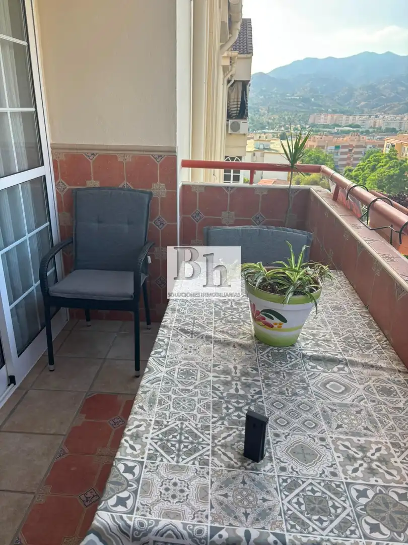 Terrasse von Wohnung zum Verkauf in Málaga mit Klimaanlage, Privatgarten und Parkett