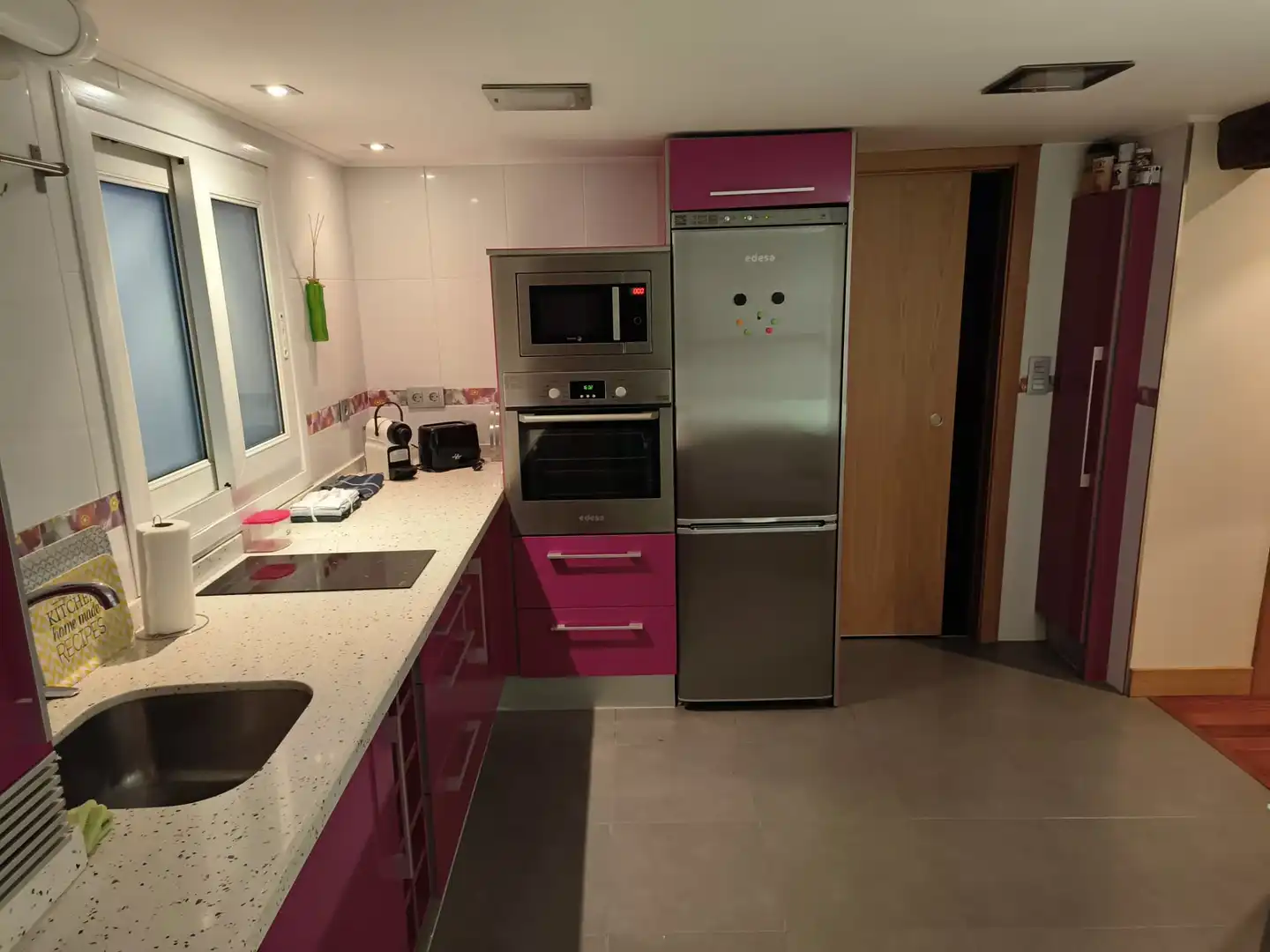 Kitchen of Flat for rent in Castro-Urdiales  with Heating, Furnished and Balcony