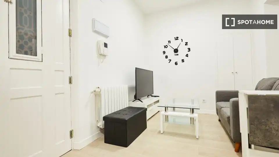Sala de estar de Piso de alquiler en Madrid con Aire acondicionado, Calefacción y Amueblado