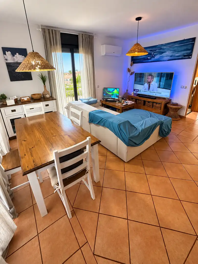 Sala de estar de Casa o chalet en venta en La Oliva con Terraza, Amueblado y Piscina comunitaria