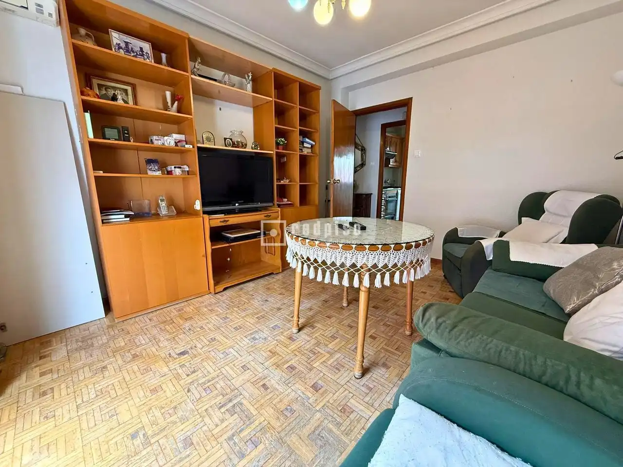 Sala de estar de Piso en venta en Madrid con Calefacción, Parquet y Terraza