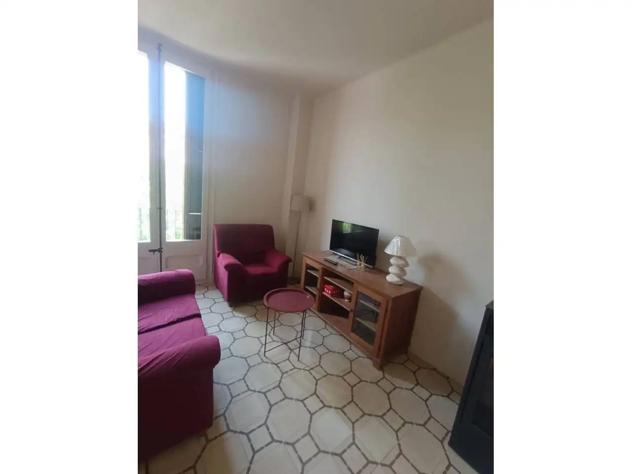 Living room of Flat for rent in Ponts  with Heating, Furnished and Balcony