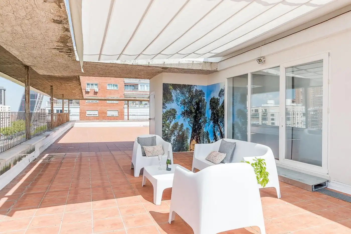 Terraza de Piso de alquiler en Madrid con Aire acondicionado, Calefacción y Terraza