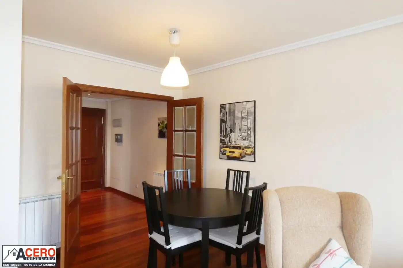 Dining room of Flat for rent in Santa Cruz de Bezana  with Heating, Parquet flooring and Furnished