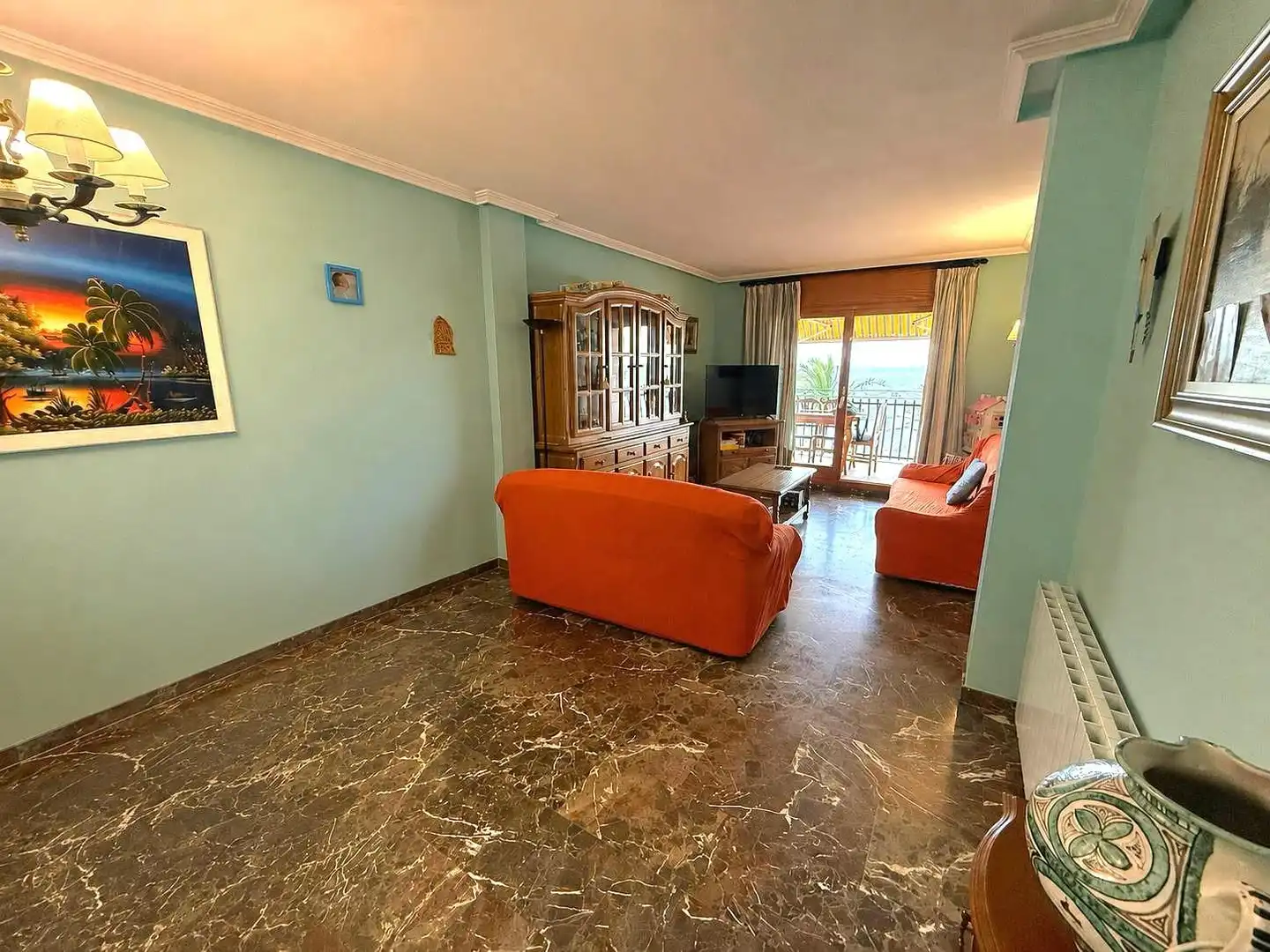 Sala de estar de Apartamento en venta en Calafell con Calefacción, Jardín privado y Terraza