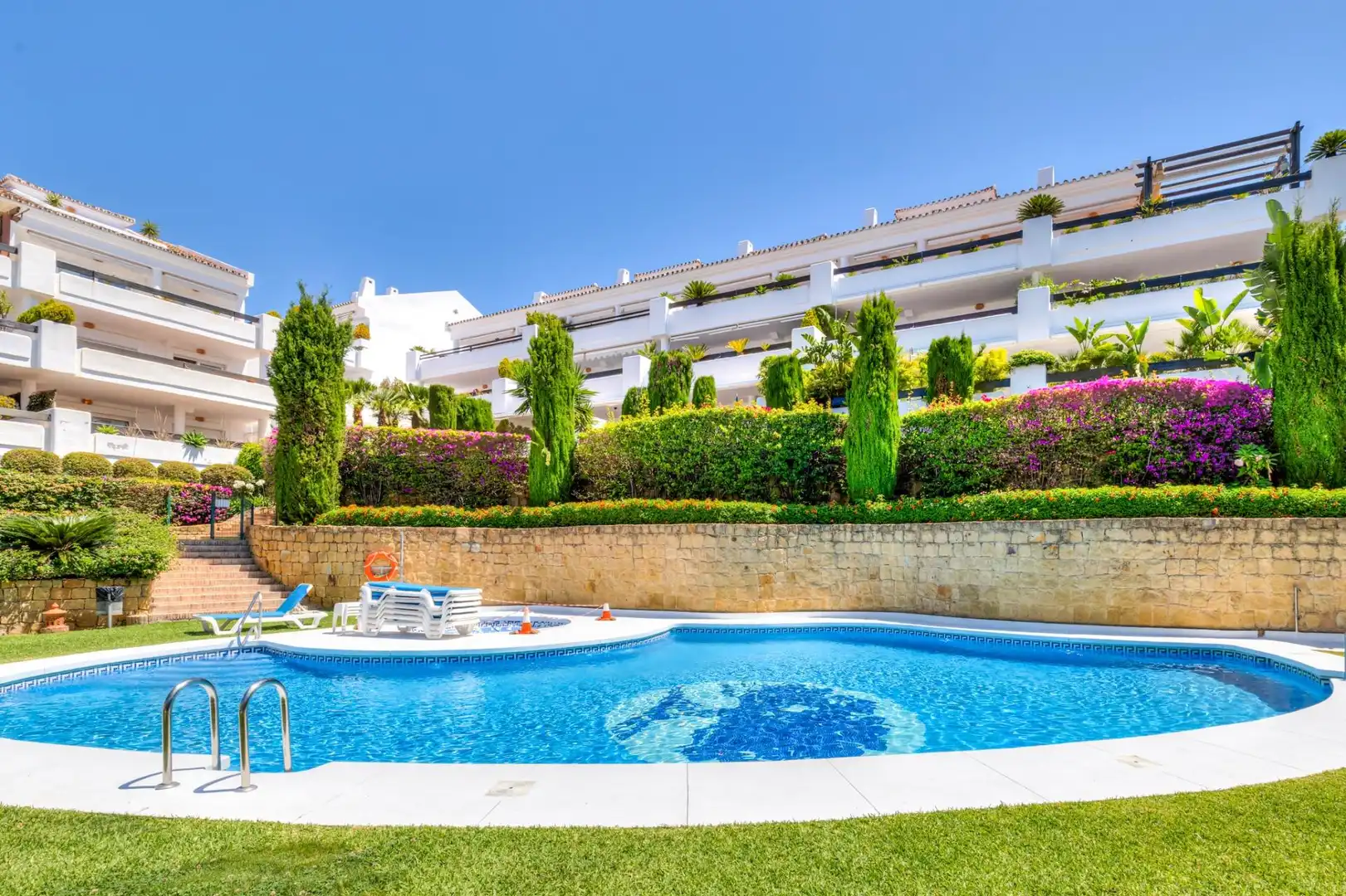Garden of Apartments for sale in Marbella  with Air Conditioner, Heating and Terrace