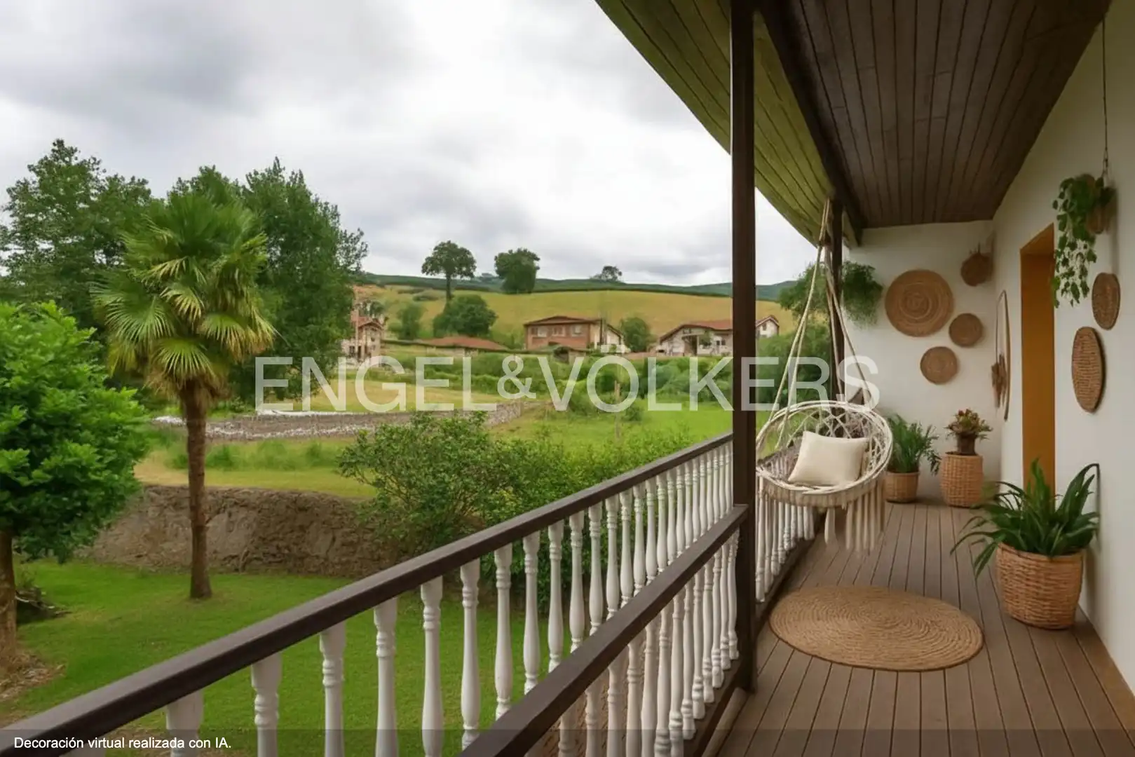 Terraza de Finca rústica en venta en Entrambasaguas con Calefacción, Jardín privado y Balcón
