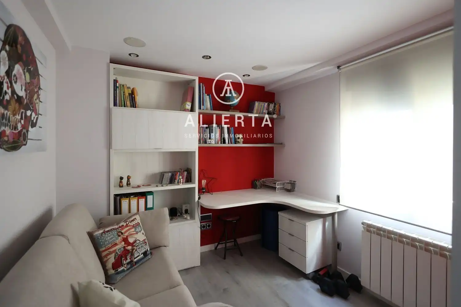 Bedroom of Flat for rent in Zaragoza  with Air Conditioner and Heating