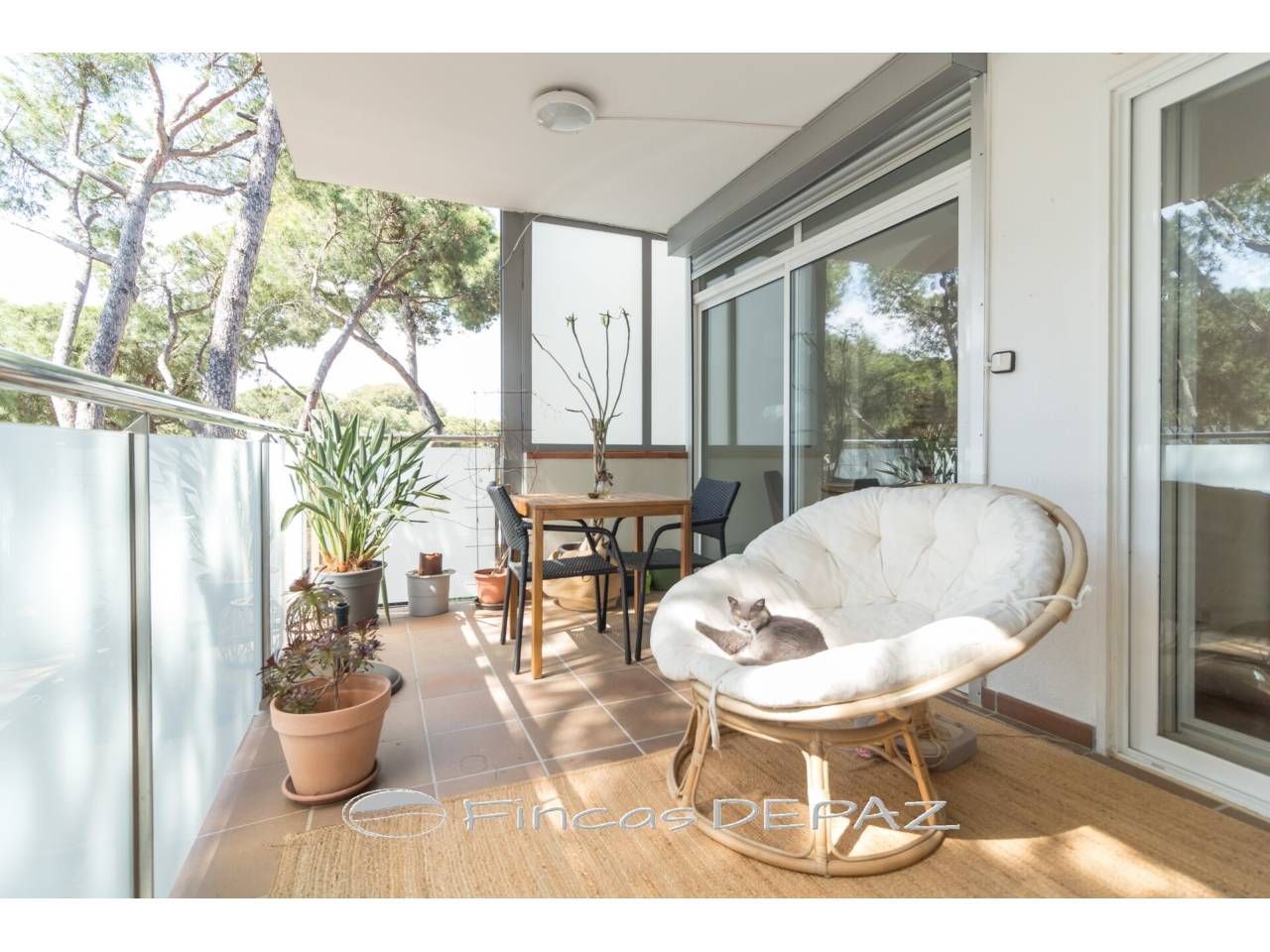 Terrace of Apartment for sale in Castelldefels  with Air Conditioner, Heating and Parquet flooring