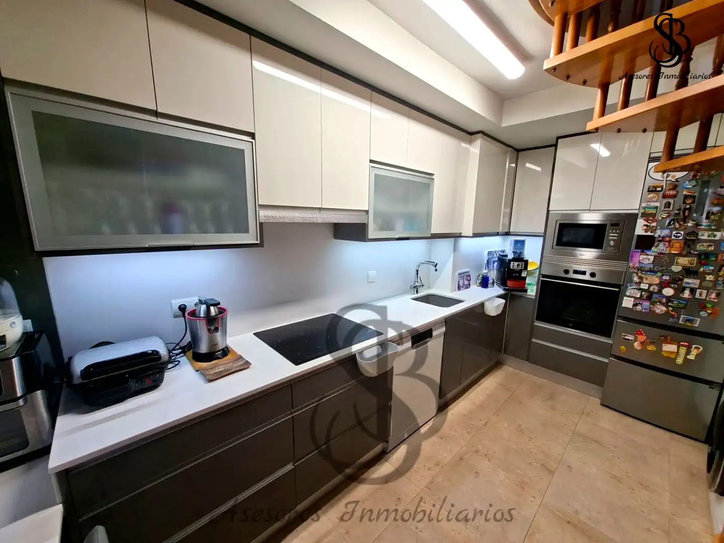 Cocina de Dúplex en venta en Villajoyosa / La Vila Joiosa con Aire acondicionado, Calefacción y Amueblado