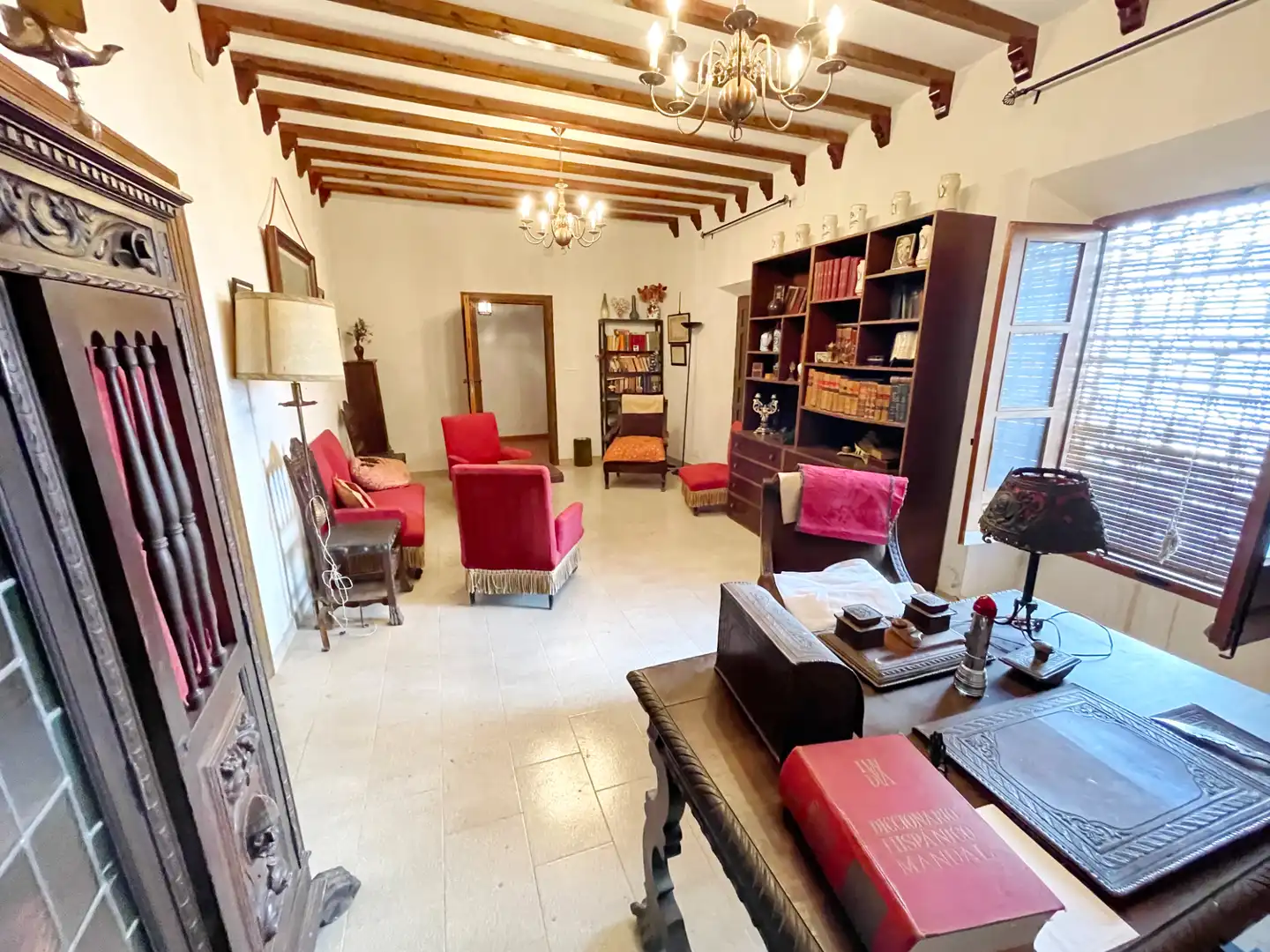 Living room of Houses for sale in Santa María de los Llanos  with Heating, Private garden and Terrace
