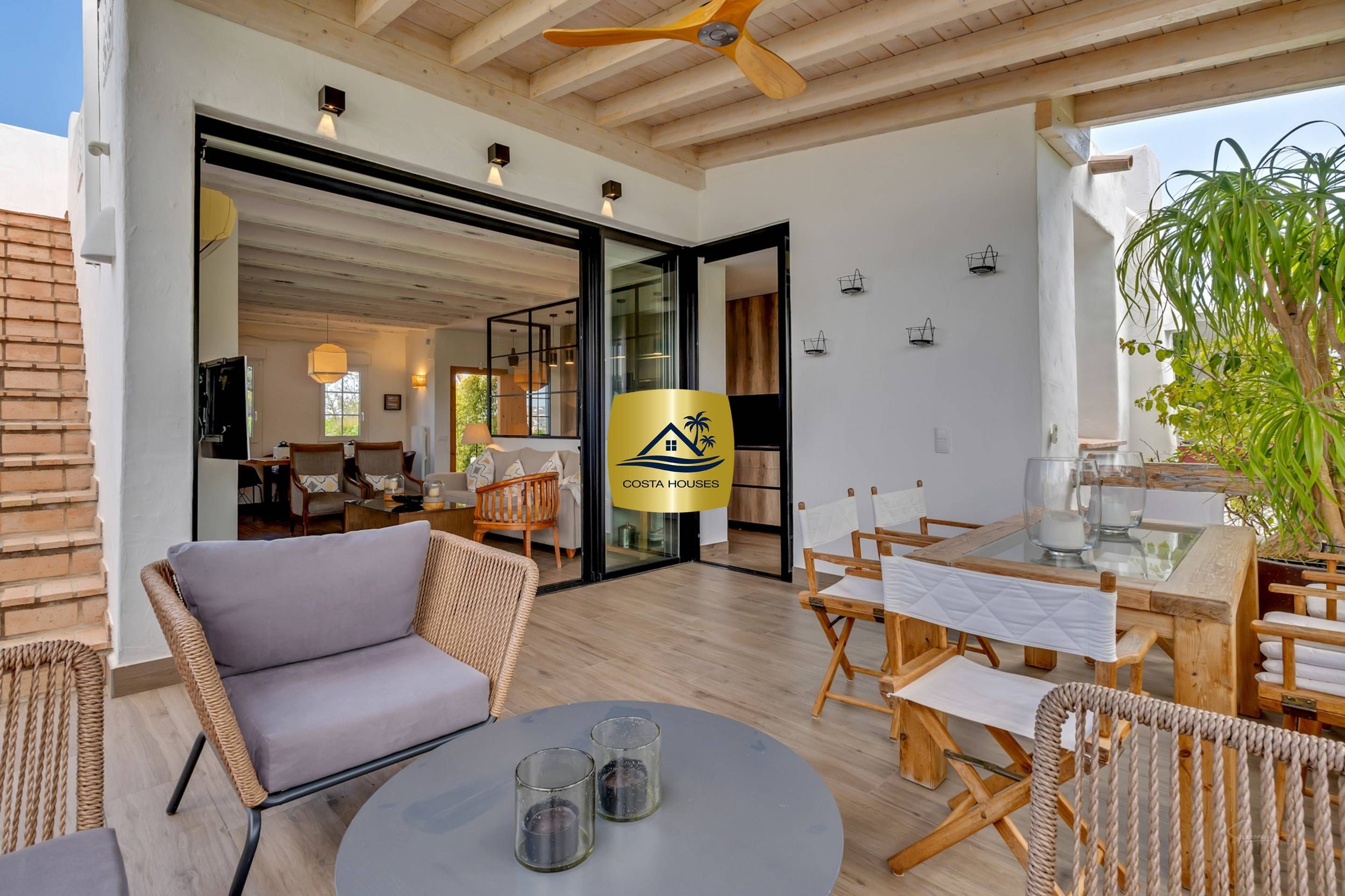 Living room of Single-family semi-detached for sale in Jávea / Xàbia  with Air Conditioner, Heating and Private garden