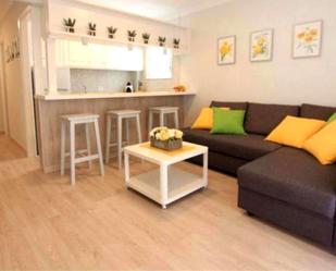 Sala d'estar de Apartament de lloguer en Puerto de la Cruz amb Terrassa, Moblat i Balcó