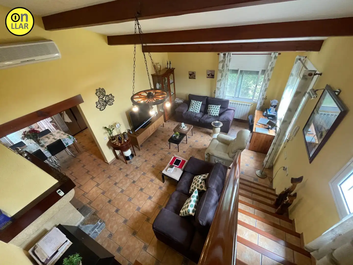 Sala de estar de Casa o chalet en venta en L'Ametlla del Vallès con Calefacción, Jardín privado y Terraza