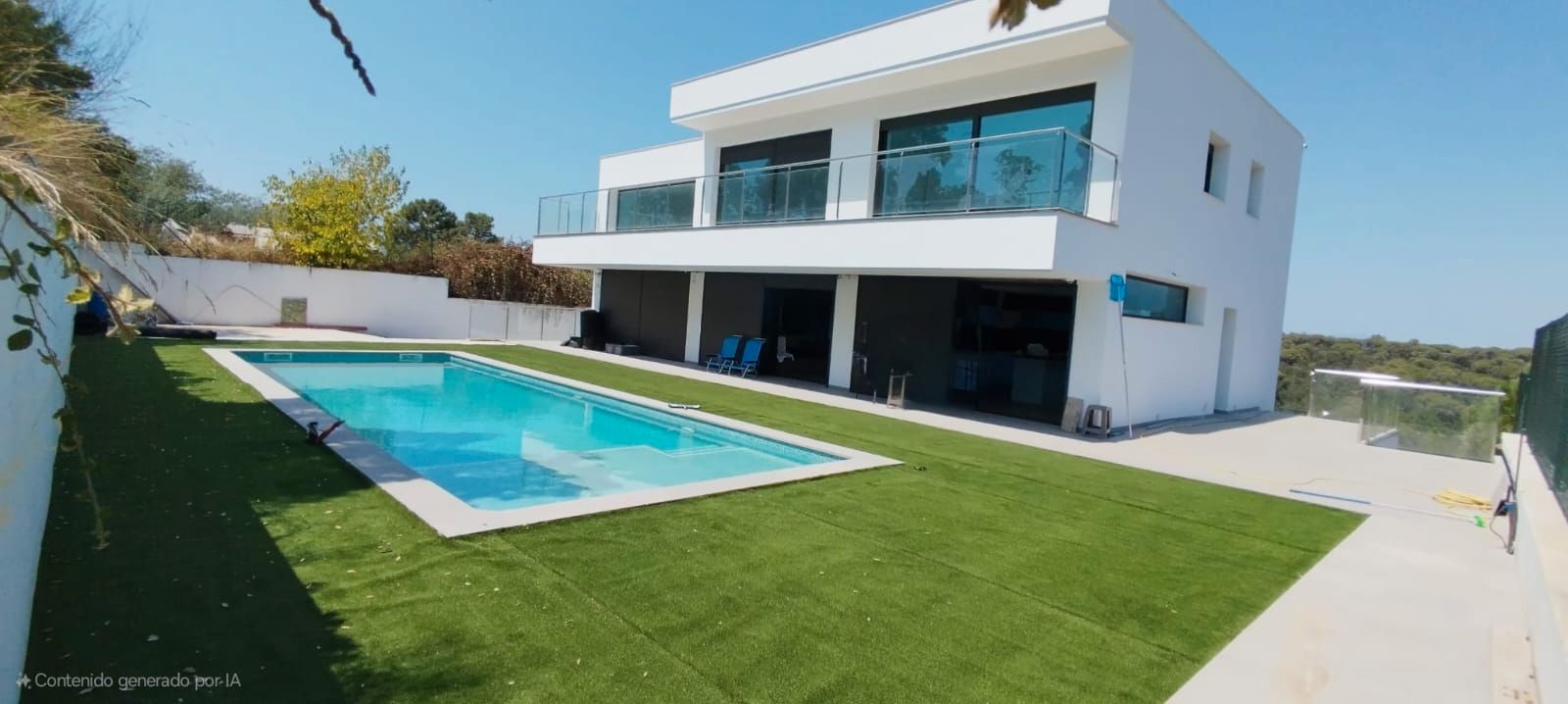 Swimming pool of House or chalet for sale in Vidreres  with Air Conditioner, Heating and Private garden