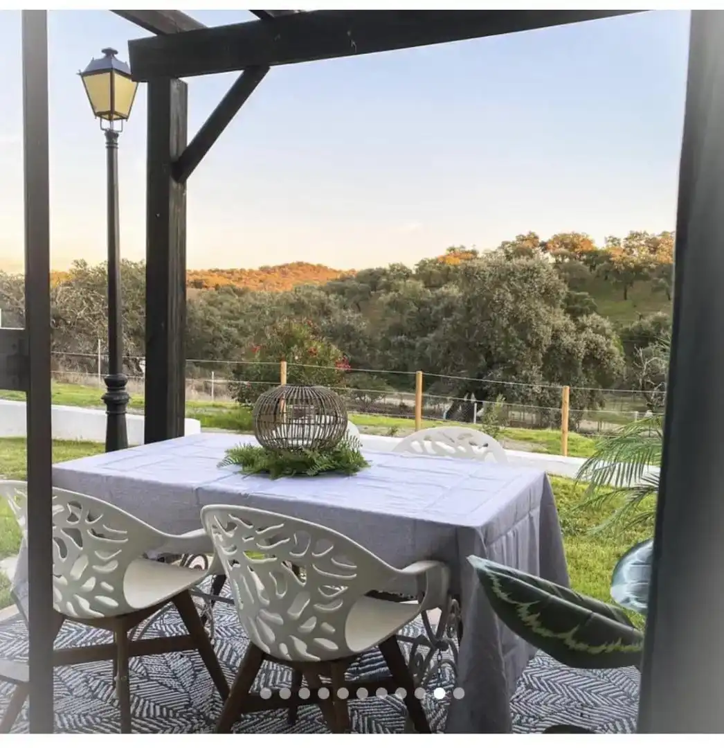 Terrasse von Wohnung zur Miete in El Ronquillo mit Klimaanlage, Parkett und Möbliert