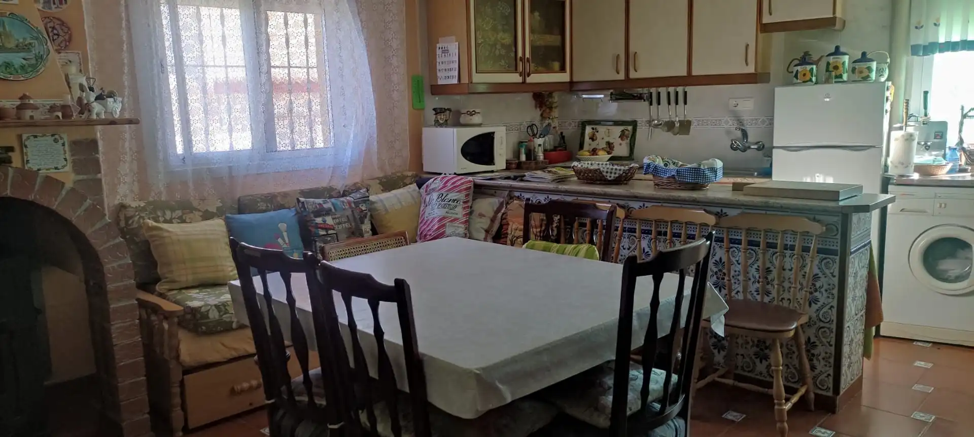Cocina de Finca rústica en venta en San Cebrián de Campos con Calefacción, Trastero y Amueblado