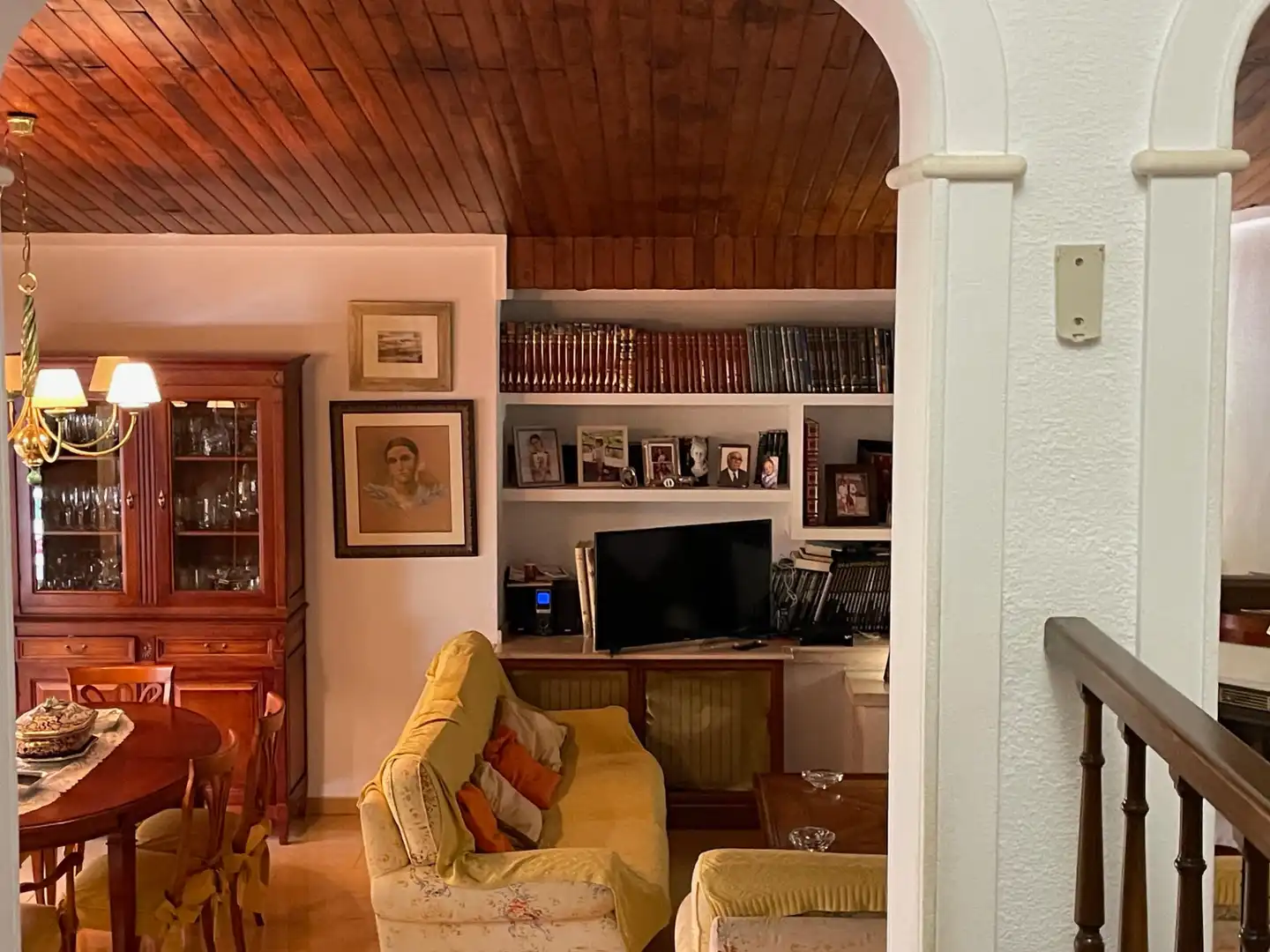 Wohnzimmer von Haus oder Chalet zur Miete in Petrer mit Klimaanlage, Heizung und Privatgarten