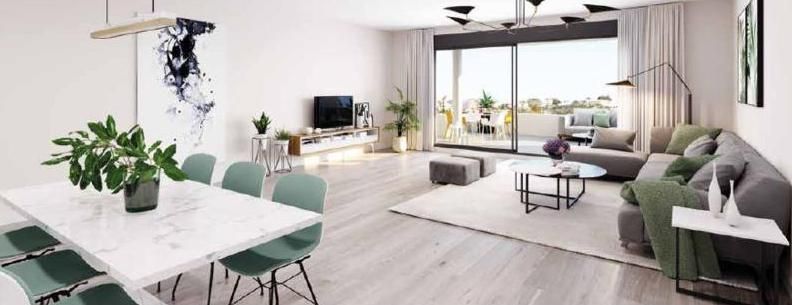 Living room of Flat for sale in Estepona  with Air Conditioner, Heating and Private garden