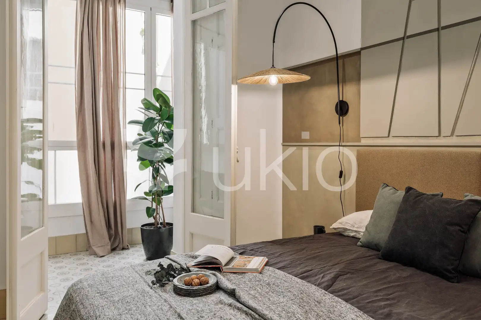 Habitación de Apartamento de alquiler en Barcelona con Aire acondicionado, Calefacción y Amueblado