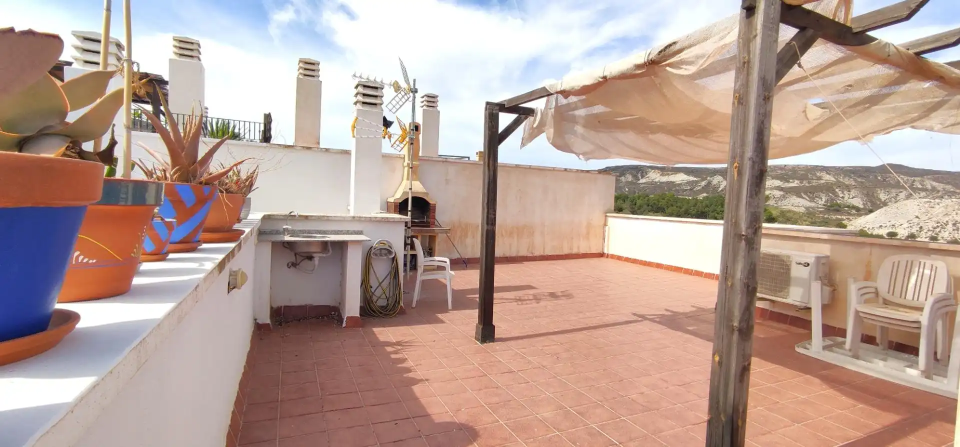 Terrassa de Pis en venda en Sorbas amb Aire condicionat, Jardí privat i Terrassa