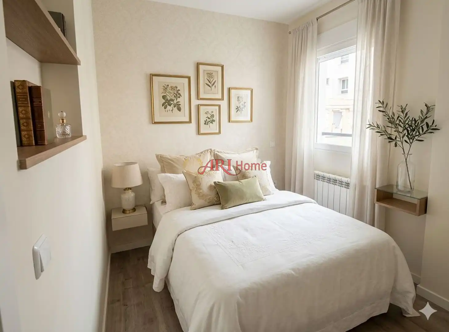 Bedroom of Flat for rent in Madrid  with Heating and Furnished