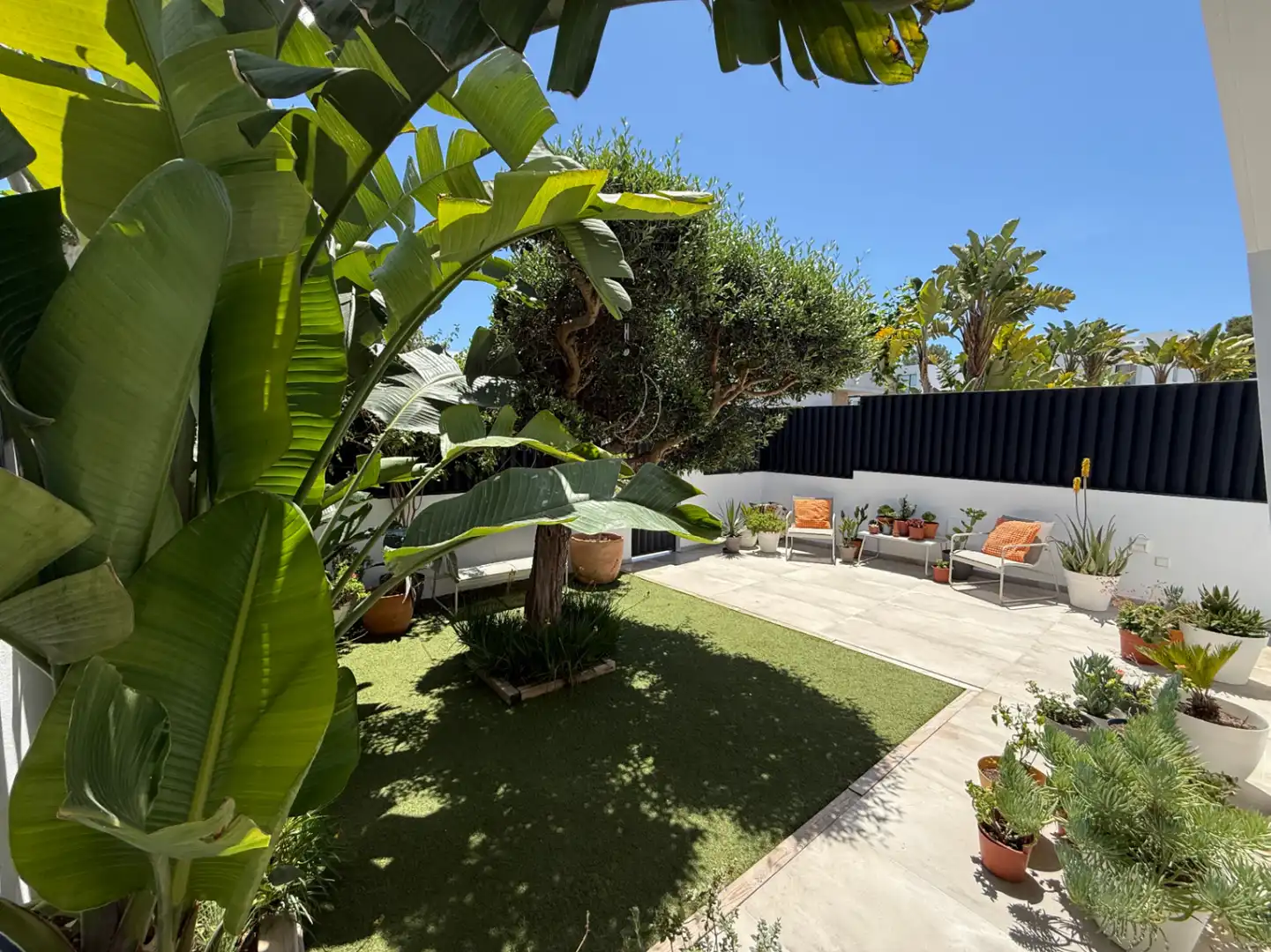 Garden of Houses for sale in Santa Eulària des Riu  with Air Conditioner, Heating and Terrace