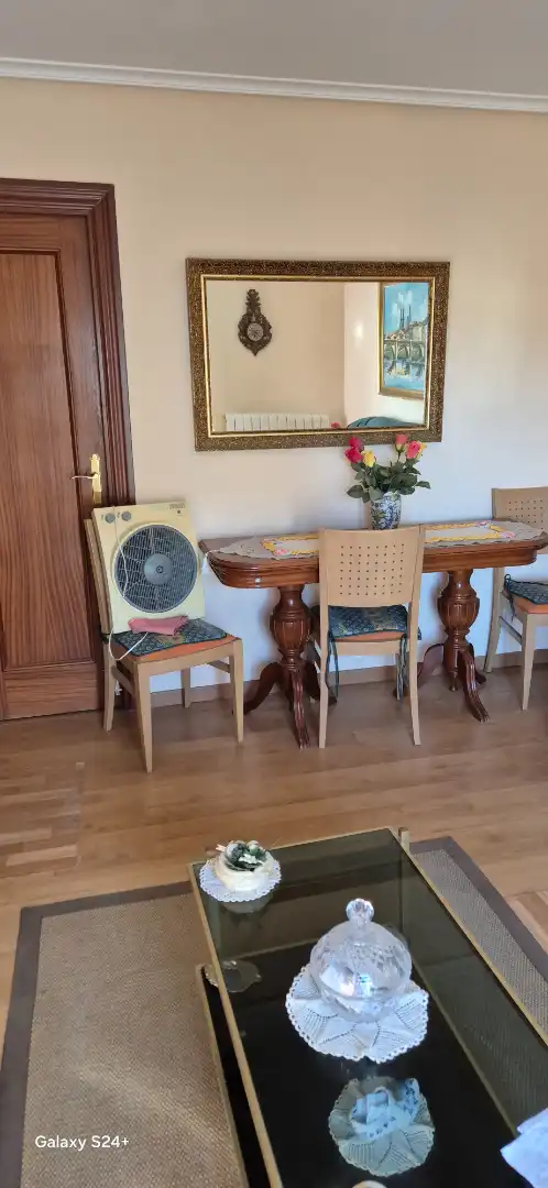 Dining room of Flat for sale in  Logroño  with Heating, Parquet flooring and Furnished
