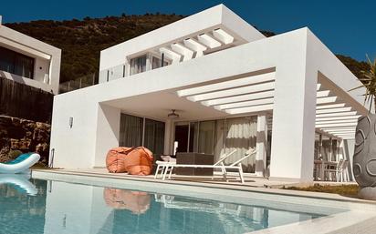 Exterior view of House or chalet for sale in Mijas  with Air Conditioner, Heating and Private garden