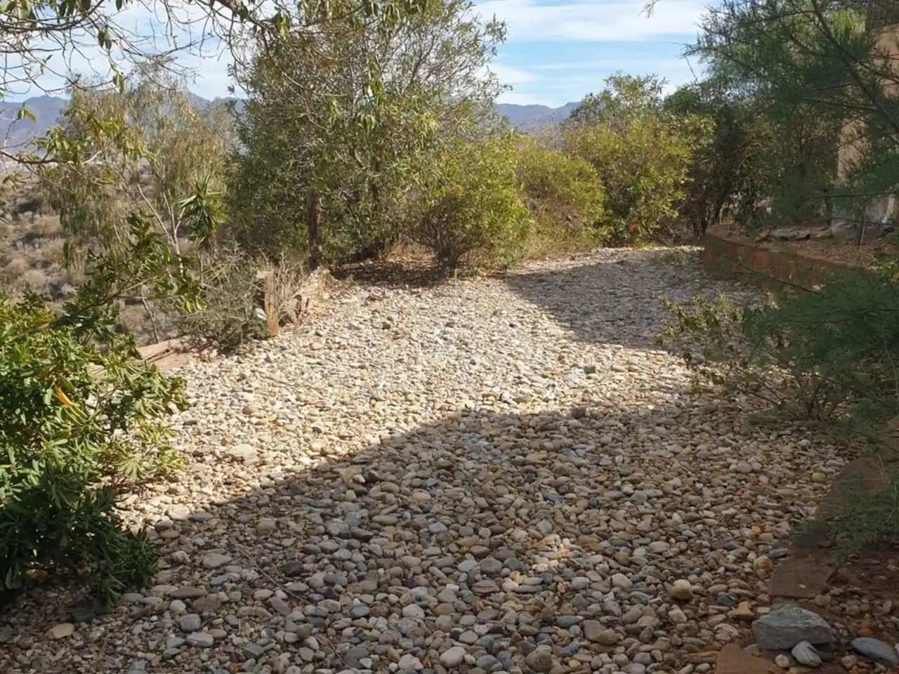 Vista exterior de Casa o xalet en venda en Los Gallardos amb Aire condicionat, Terrassa i Piscina