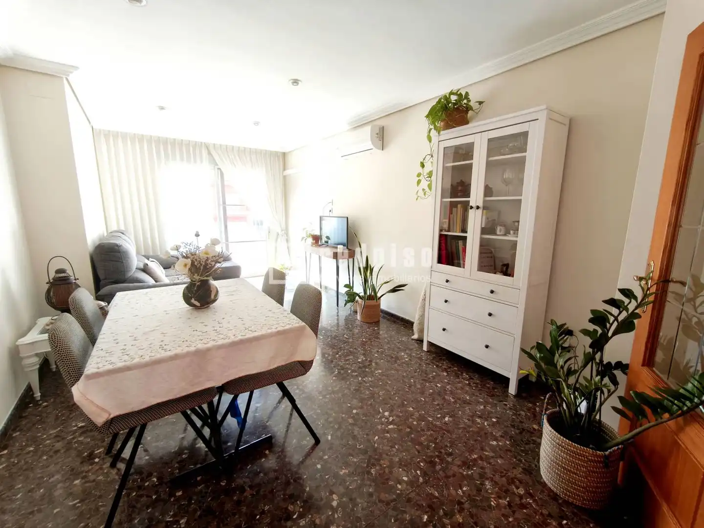 Wohnzimmer von Wohnung zum Verkauf in Castellón de la Plana / Castelló de la Plana mit Klimaanlage, Terrasse und Abstellraum