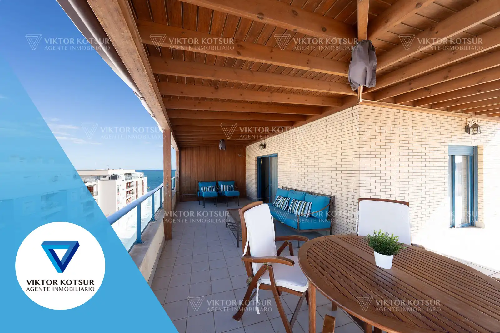 Terraza de Ático en venta en Roquetas de Mar con Aire acondicionado, Parquet y Terraza
