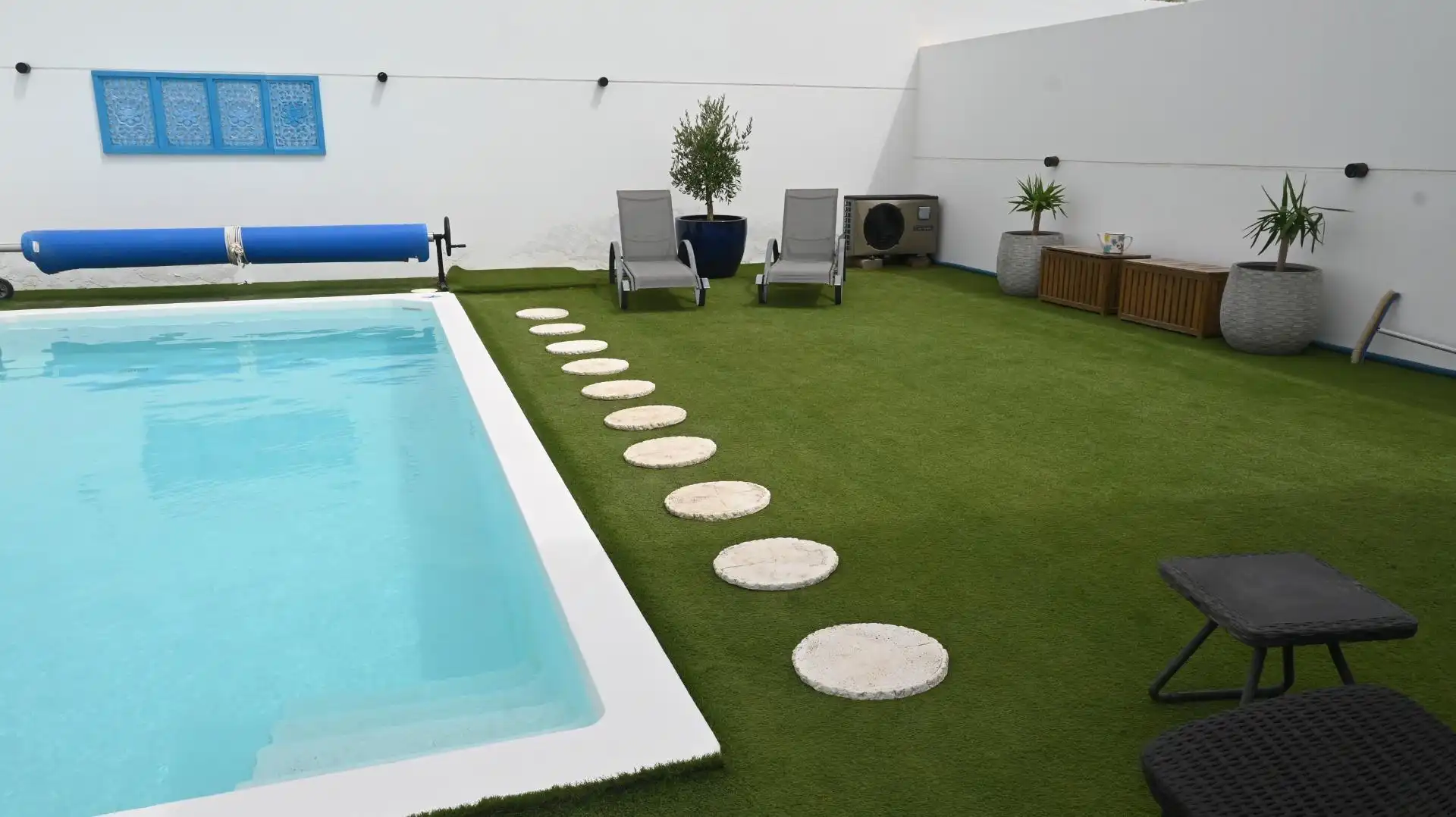 Piscina de Casa adosada en venta en La Oliva con Aire acondicionado, Jardín privado y Terraza