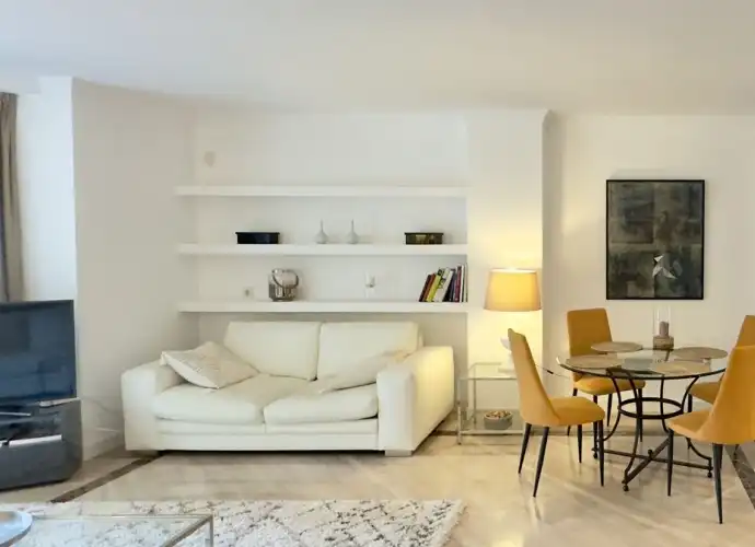Living room of Apartments for sale in Marbella  with Air Conditioner, Storage room and Furnished
