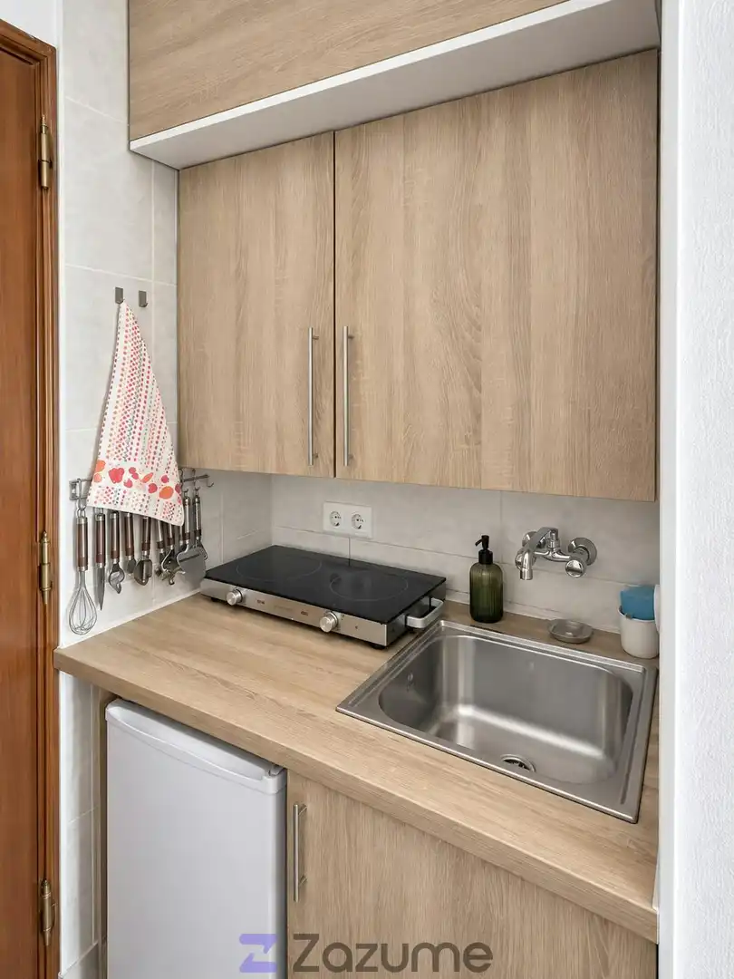 Küche von Wohnung zur Miete in Torremolinos mit Klimaanlage, Schwimmbad und Möbliert