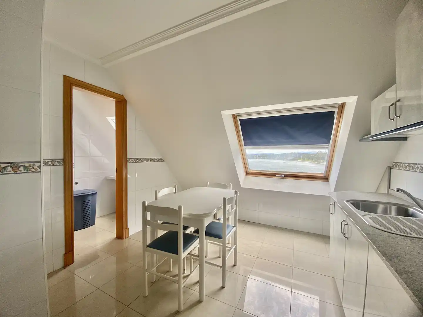Dining room of Attic for sale in O Grove    with Parquet flooring, Terrace and Storage room