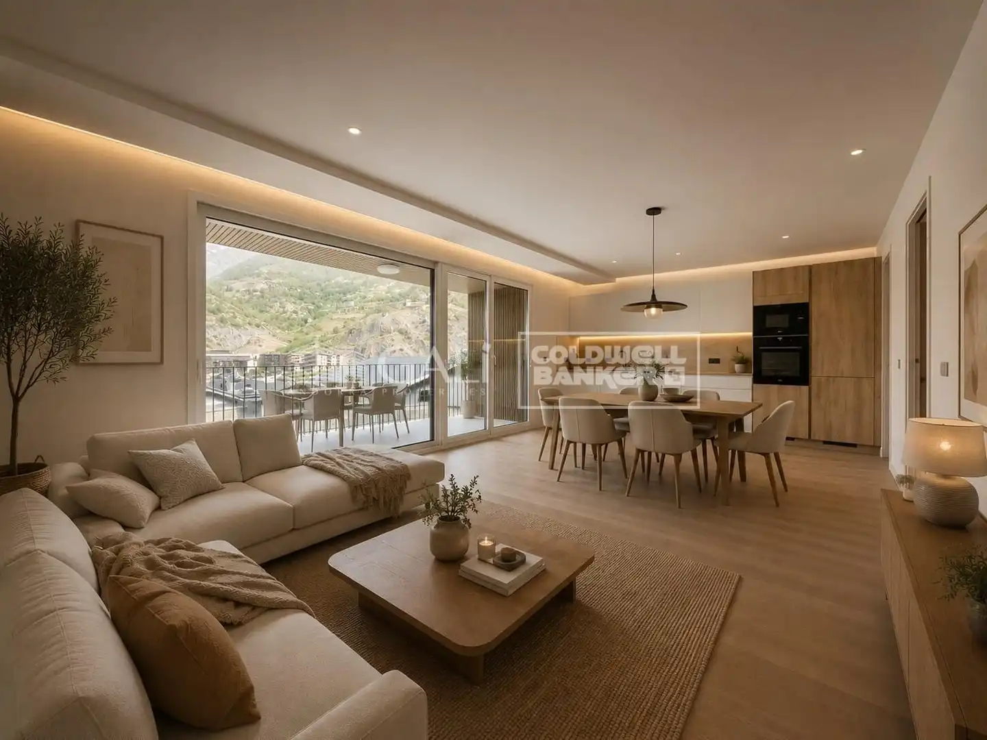 Sala d'estar de Pis de lloguer en Canillo amb Calefacció, Jardí privat i Terrassa