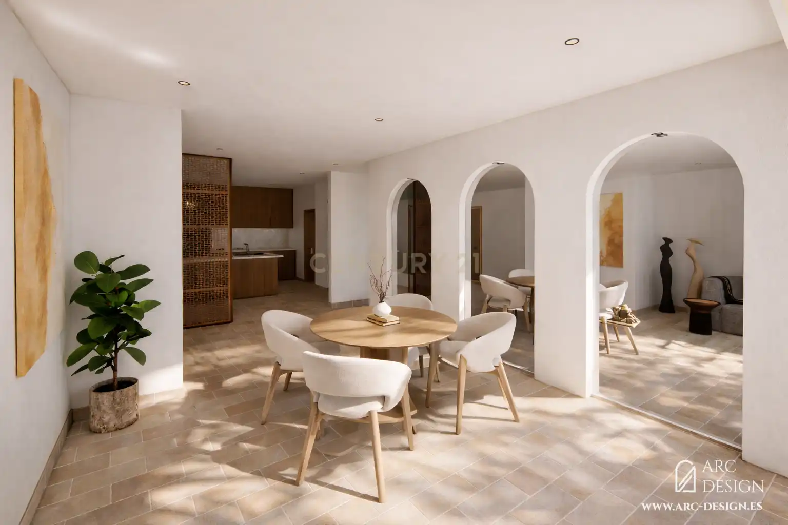 Dining room of Flat for sale in Málaga  with Air Conditioner and Community pool