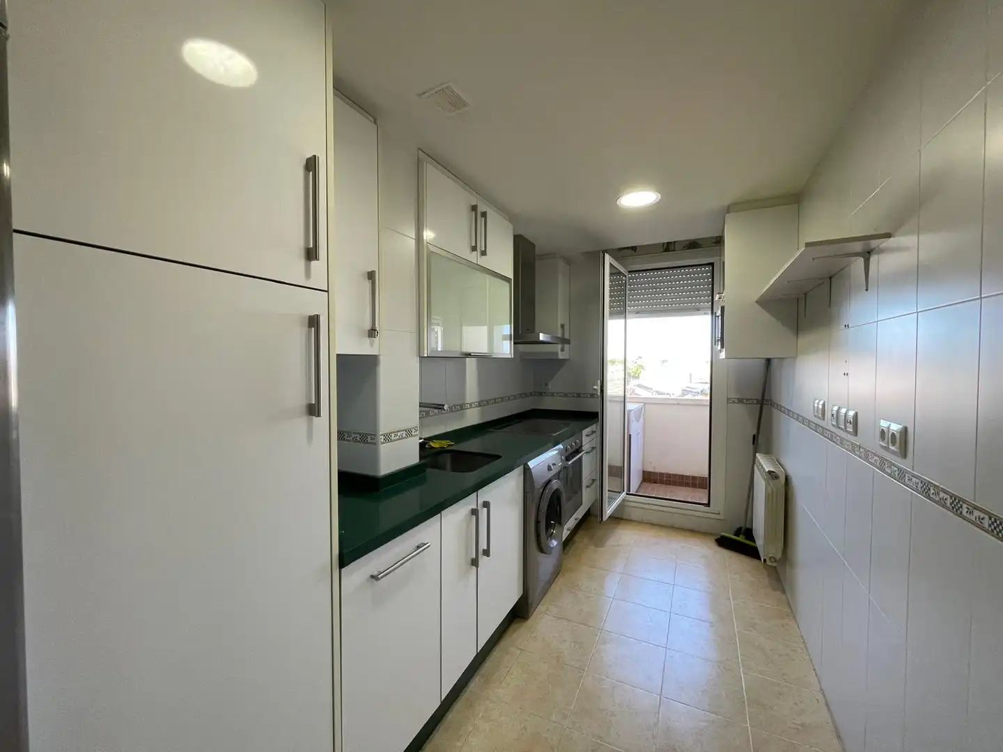 Küche von Dachboden zur Miete in Venta de Baños mit Heizung, Parkett und Terrasse