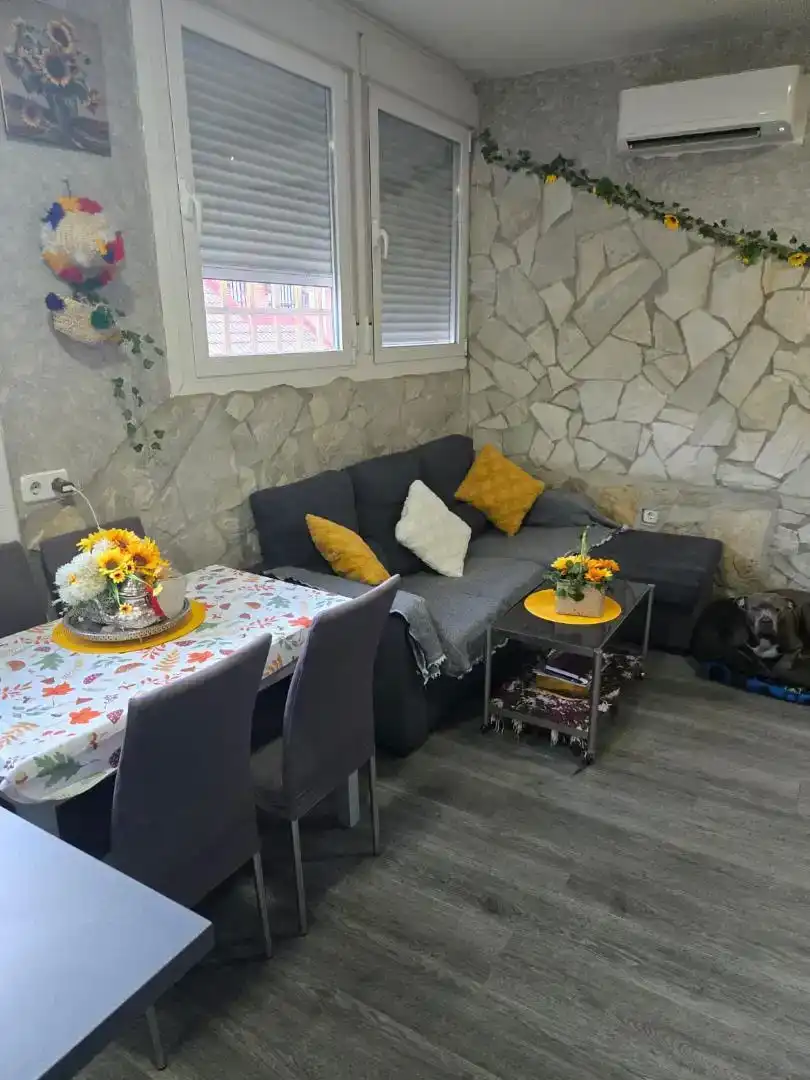 Sala de estar de Piso en venta en Getafe con Aire acondicionado, Parquet y Amueblado