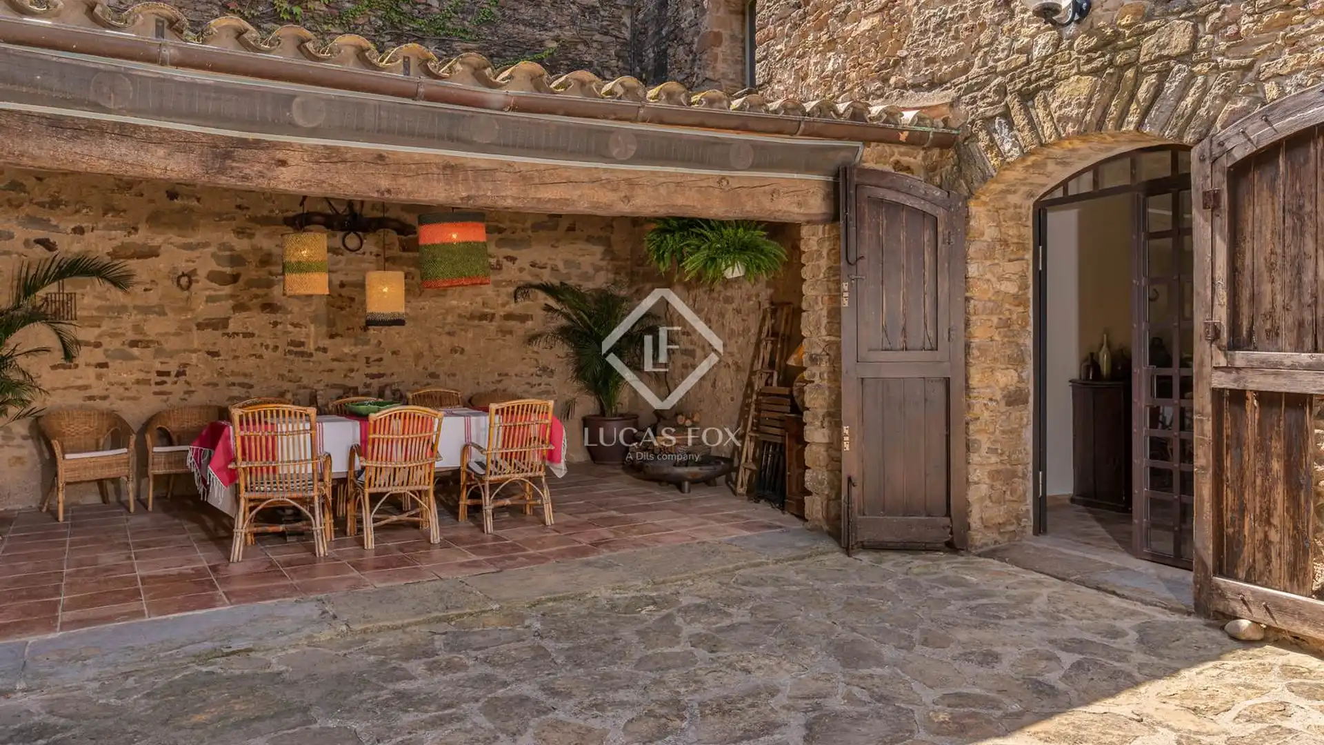 Terrace of Country homes for sale in Gualta  with Air Conditioner, Heating and Private garden