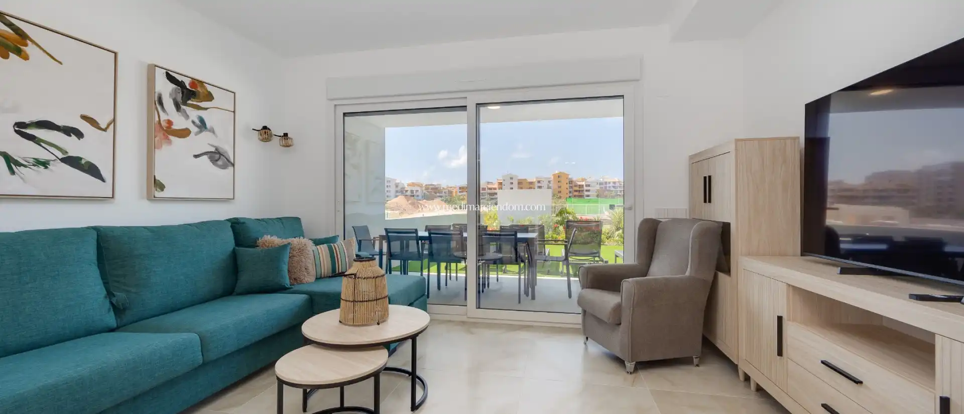 Terrace of Flat for sale in Orihuela  with Air Conditioner, Heating and Private garden