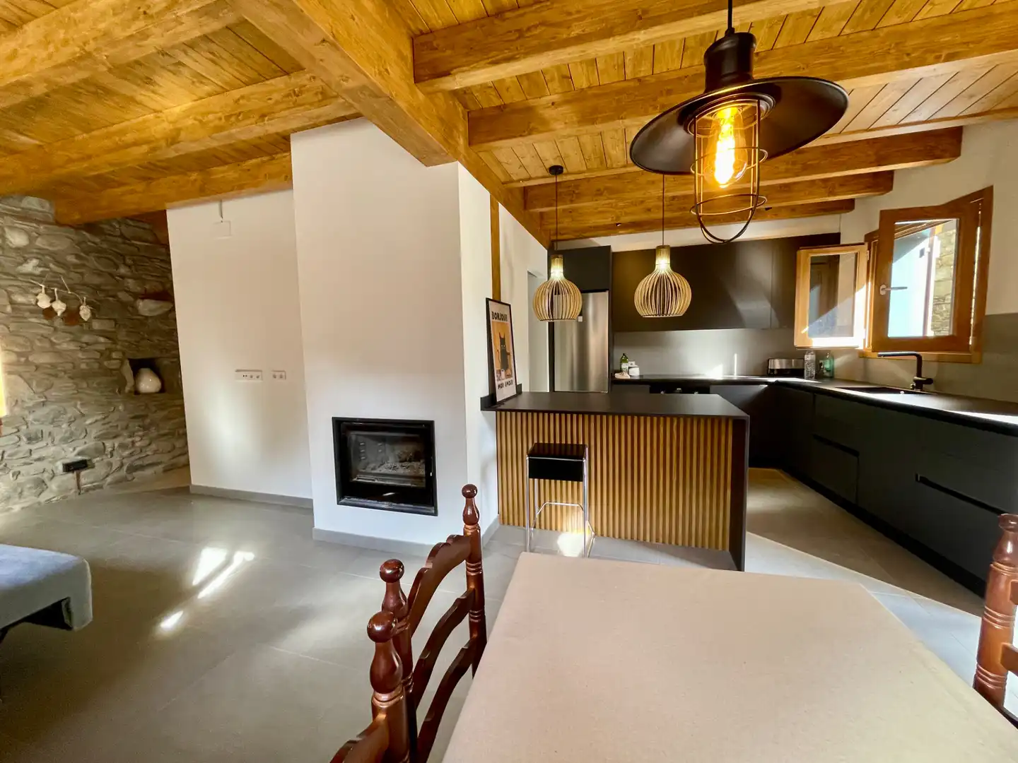 Cocina de Finca rústica en venta en Setcases con Calefacción, Parquet y Trastero