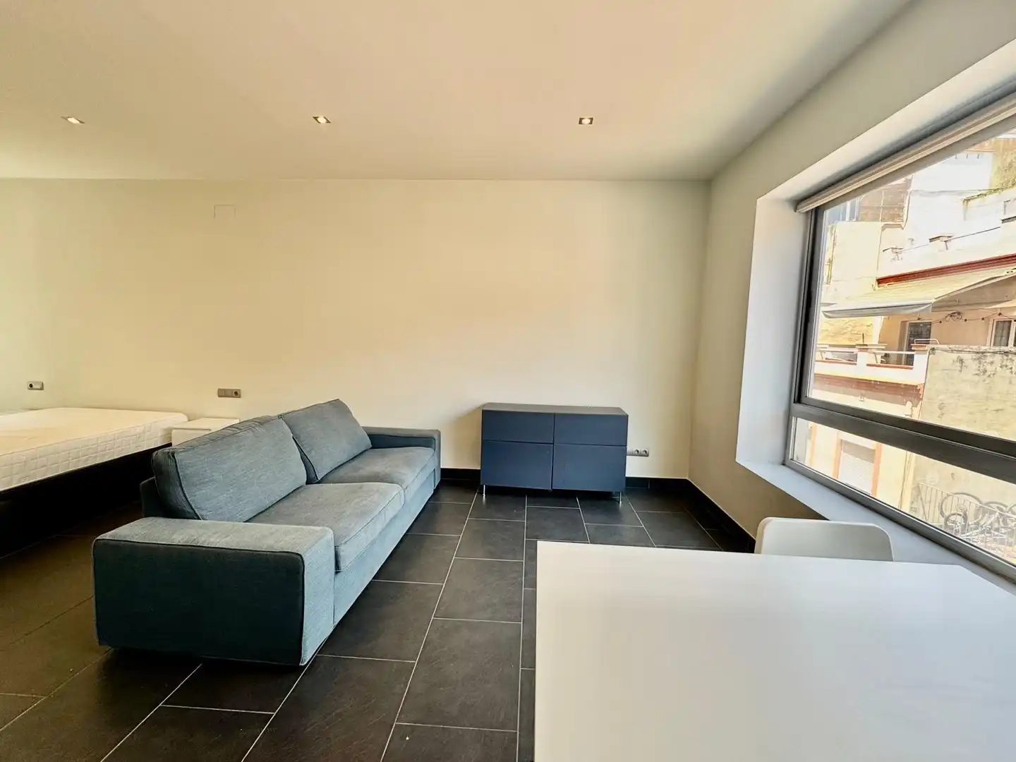 Wohnzimmer von Wohnung zur Miete in Barcelona mit Klimaanlage, Heizung und Abstellraum