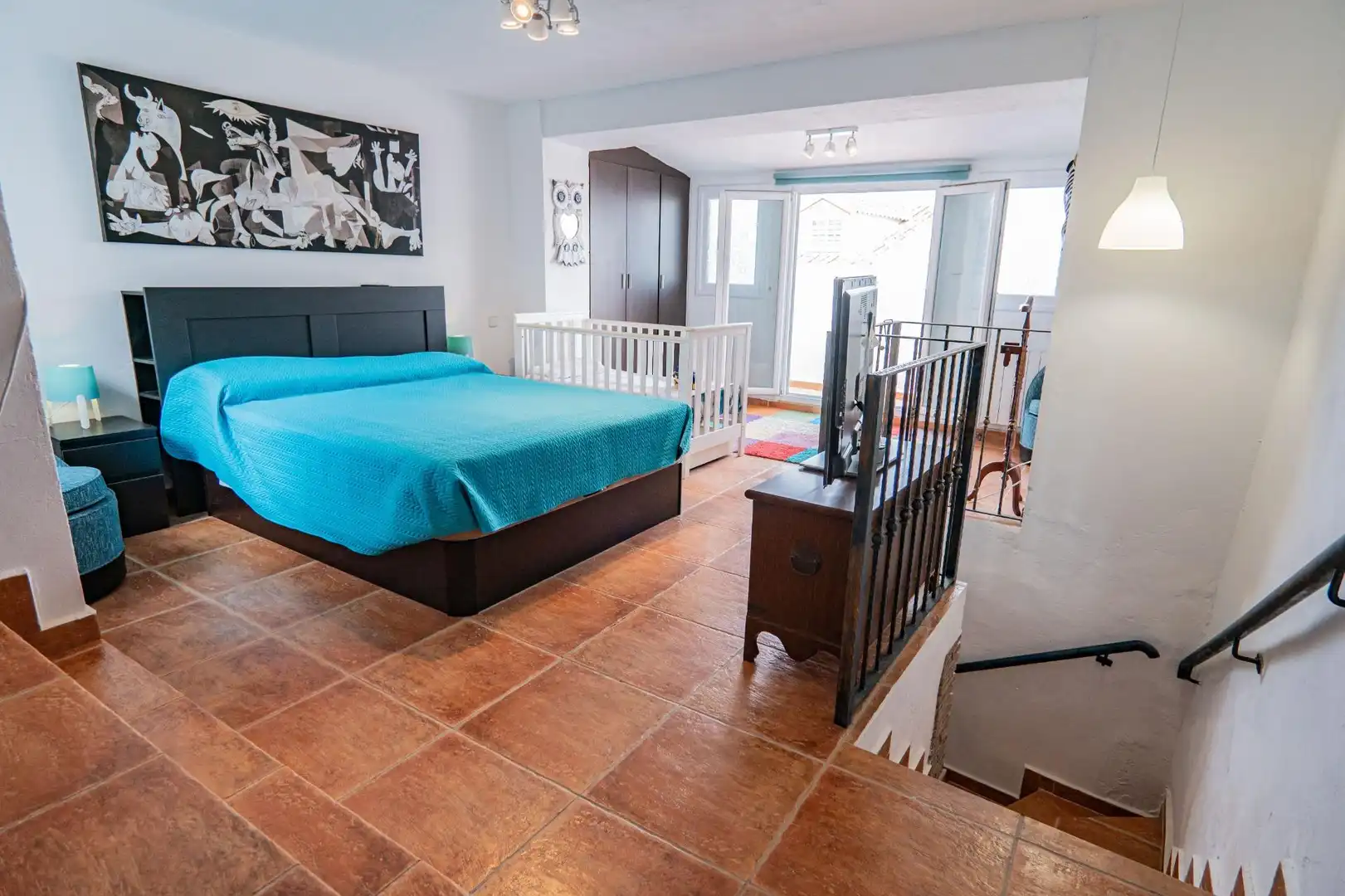 Bedroom of Houses for sale in Pizarra  with Terrace, Swimming Pool and Balcony