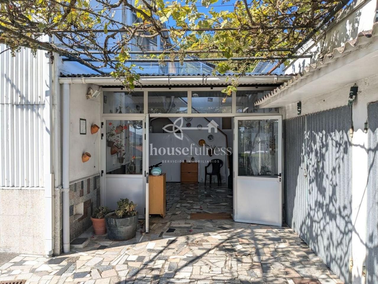 Exterior view of Single-family semi-detached for sale in Ferrol  with Heating, Private garden and Terrace