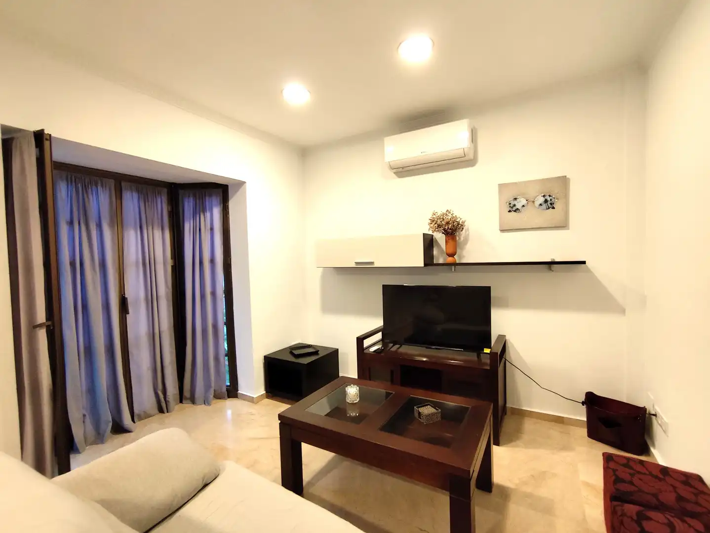 Living room of Detached homes for rent in Sanlúcar de Barrameda  with Air Conditioner, Heating and Terrace