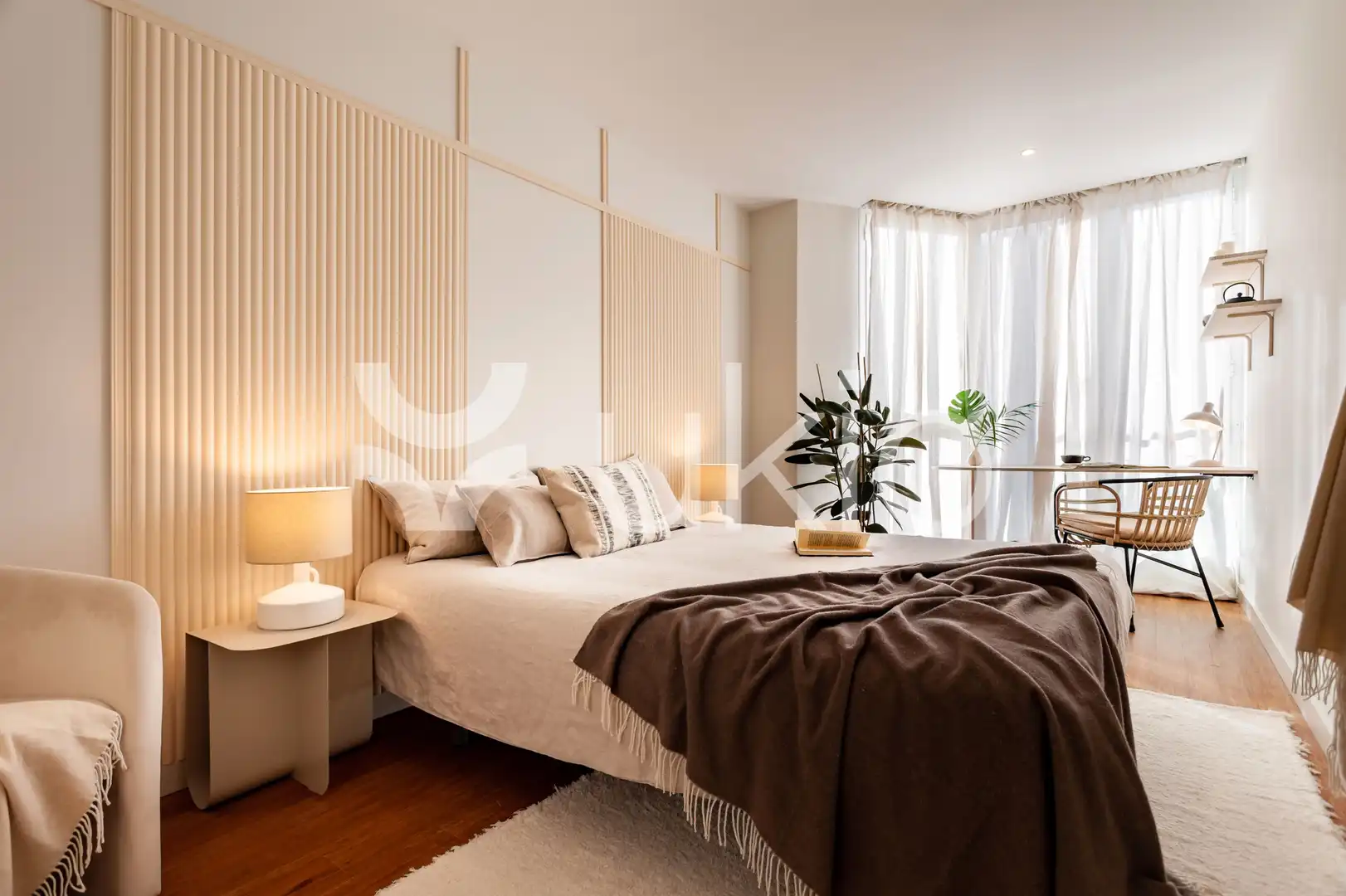 Habitación de Apartamento de alquiler en Madrid con Calefacción, Terraza y Amueblado