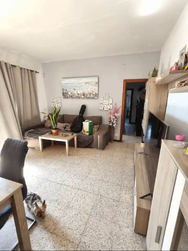Living room of Flat for sale in Barcelona  with Parquet flooring, Terrace and Balcony