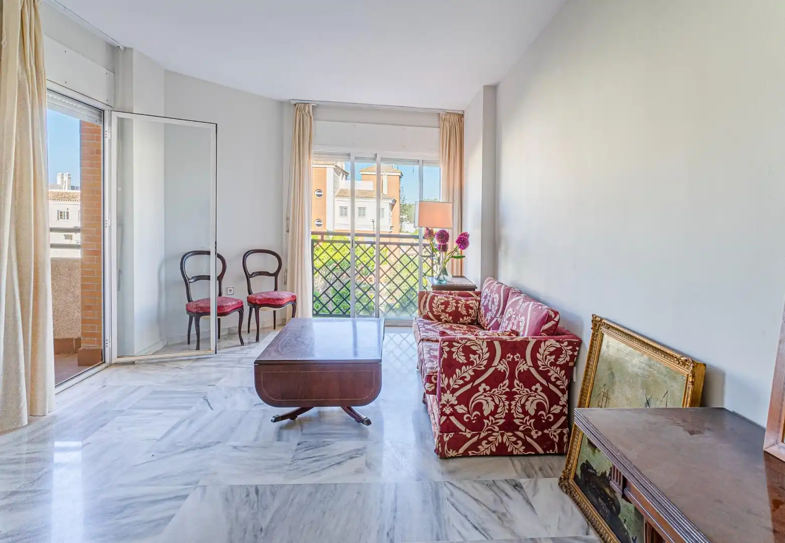 Sala de estar de Piso en venta en Málaga con Aire acondicionado, Jardín privado y Terraza
